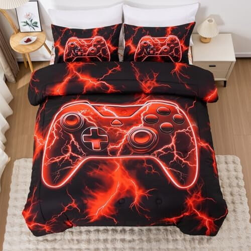 Gaming Twin-dynesæt – Gamepad-design, 5 dele
