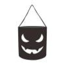 Halloween Bus eller godis-väska – Canvas godispåse, 25x28cm