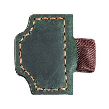Leather Magnetic Bookmark with Pen Holder