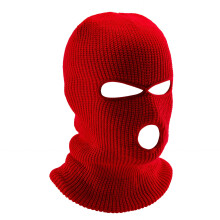 Skimaske für Herren, geeignet für den Outdoor-Einsatz, Vollgesichtsmaske mit drei Löchern