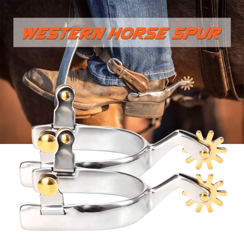 Rustfrit stål western hestesporer