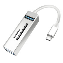 USB-C SD/MicroSD-kortleser, høyhastighets USB 3.0/2.0, kompatibel med de fleste USB-enheter