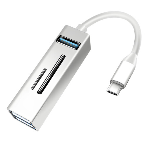 Συσκευή ανάγνωσης καρτών USB-C SD/MicroSD, USB3.0/2.0 υψηλής ταχύτητας, συμβατή με τις