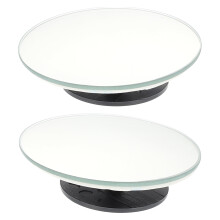 Car Blind Spot Mirrors with 360 Rotation for Home Use Assorted Color Plastic
