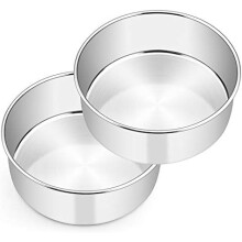 6-inch Deep Stainless Steel Cake Pans Set of 2