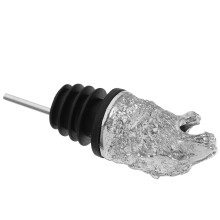 Tiger Weinausgießer, Flaschenöffner, Deckel, Sieb, Korken, Flaschenverschluss, silberfarben (ohne Markenbezeichnung)