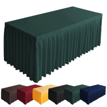 Elastische Polyester-Tischdecke, grün, 47,2 x 15,7 x 29,5 Zoll