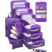 Set cuburi de ambalare rezistente anti-rupere, 10 buc., lavandă