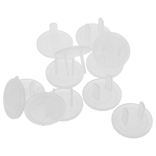 36Pièces Protège Prises 2 Broches Transparents, Bébé ABS 2