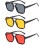 Γυαλιά ηλίου Retro70s Square Aviator για γυναίκες και άνδρες, vintage ορθογώνια γυαλιά ηλίου με 1