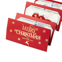 Porte-monnaie de Noël Stijggn à 6 emplacements – Porte-cartes cadeaux, compatible avec les décorations de Noël et les cadeaux de fêtes