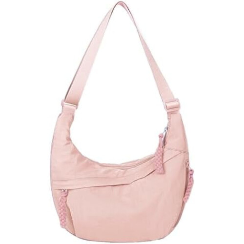 Τσάντες Crossbody από νάιλον ημισελήνου για γυναίκες, τσάντα Crossbody με καρό, ελαφριά