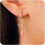 Gold Stud Earrings for Women Bow Design 1 Pair 1
