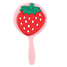 Miroir à main dessin animé fraise, miroir de maquillage de voyage, miroir portable, miroir pour robe de fille, miroir pour salon de maquillage,