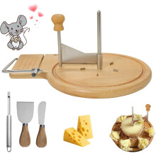 2026 New Cheese Curler Flower Maker Wheel Slicer, Stainless Steel, with Lid & Handle, for Home/Cafés/Dessert Shops (Shape-C, No Lid)