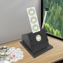 Professional Punch Die Cutter for Badges, Medals & Signs – 1.9" Hole, Stainless Steel, Easy Clean, Labor-Saving Handle