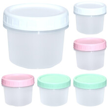 6-Pack 5.4oz Airtight Freezer Containers BPA-Free
