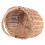 1Pc Willow Weaving Picnic Basket Portable Outdoor Fruit Storage Holder (Brown) 1