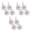 12Pcs Silent PP Caster Wheels for and Strollers White 7