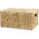 Rectangular water hyacinth storage basket with lid 1
