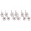 12Pcs Silent PP Caster Wheels for and Strollers White 9