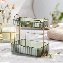 Boîte de rangement pour accessoires de bureau, organisateur de salle de bain, plateau de rangement pour chambre, support multifonctionnel pour soins