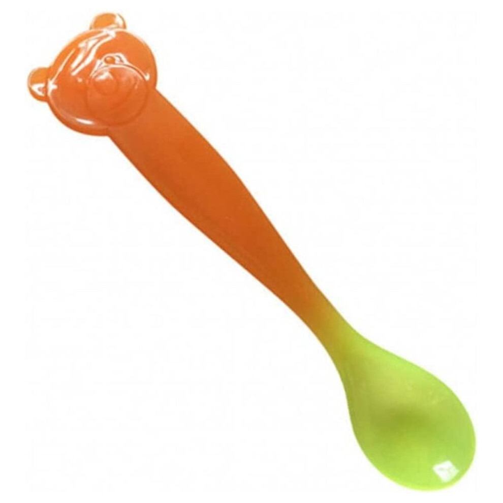 MesaSe Temperature Sensing Spoon for Kids Boys Girls Silicone Spoon Feeding Baby Spoons Baby care set Feeding Spoon
