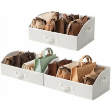 Pearl White Trapezoid Storage Bins 3-Pack