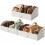 Pearl White Trapezoid Storage Bins 3-Pack 1