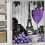Wine Grapes & Eiffel Tower Shower Curtain, Polyester, 71 x 1