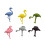 OUNONA Glass Identifiers Markers Plastic Wall Mount Assorted Color 6Pcs 3