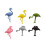OUNONA Glass Identifiers Markers Plastic Wall Mount Assorted Color 6Pcs 4