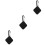 3Pcs Black Tile Mate Protective Cover Silicone Case with Keyring 6