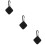 3Pcs Black Tile Mate Protective Cover Silicone Case with Keyring 10
