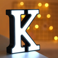 Luminária LED com Letras do Alfabeto – 26 Caracteres, Funciona a Pilhas