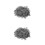 2Pcs Light Grey Short Old Man Wig Cosplay Costume Party Accessory 4