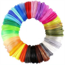 32 Colors 3D Printing Pen PLA Filament Refills, Each Color 3 meters, Total 2 * 32pc, 3D Printing Pen PLA Consumables