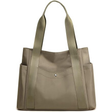 Borsa a tracolla da donna in nylon resistente all'acqua, modello hobo con