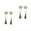 2Paires Accessoires Enfant Vert Olive Style Chinois Tradition 8
