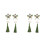 2Paires Accessoires Enfant Vert Olive Style Chinois Tradition 9