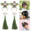 2Paires Accessoires Enfant Vert Olive Style Chinois Tradition 10
