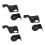3Ensembles Garde Amortisseur ABS Protection Durable Noire 5