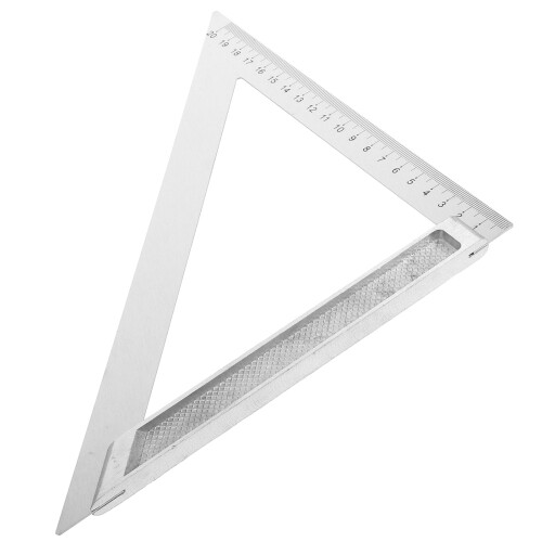 5Pcs Silver Aluminum 90 Degree Triangle Drafting Rulers for Architects 1