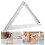 5Pcs Silver Aluminum 90 Degree Triangle Drafting Rulers for Architects 11