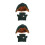 2Sets Cute Doll Jacket and Hat Set Polyester Winter Outfit 3