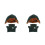 2Sets Cute Doll Jacket and Hat Set Polyester Winter Outfit 4