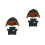 2Sets Cute Doll Jacket and Hat Set Polyester Winter Outfit 5