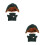 2Sets Cute Doll Jacket and Hat Set Polyester Winter Outfit 9
