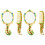 2Sets Antique Style Makeup Mirror with Comb Compact Kit 4