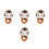 8Pièces Coussin Poignet Couture Hérisson Mignon PP Coton Multi 6